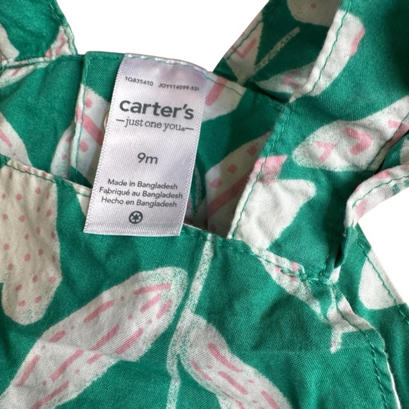 Bundle 9M Baby Girls 9PC Set Lot Dresses Pajama Pants Overall Bubble Onesie - Picture 4 of 12